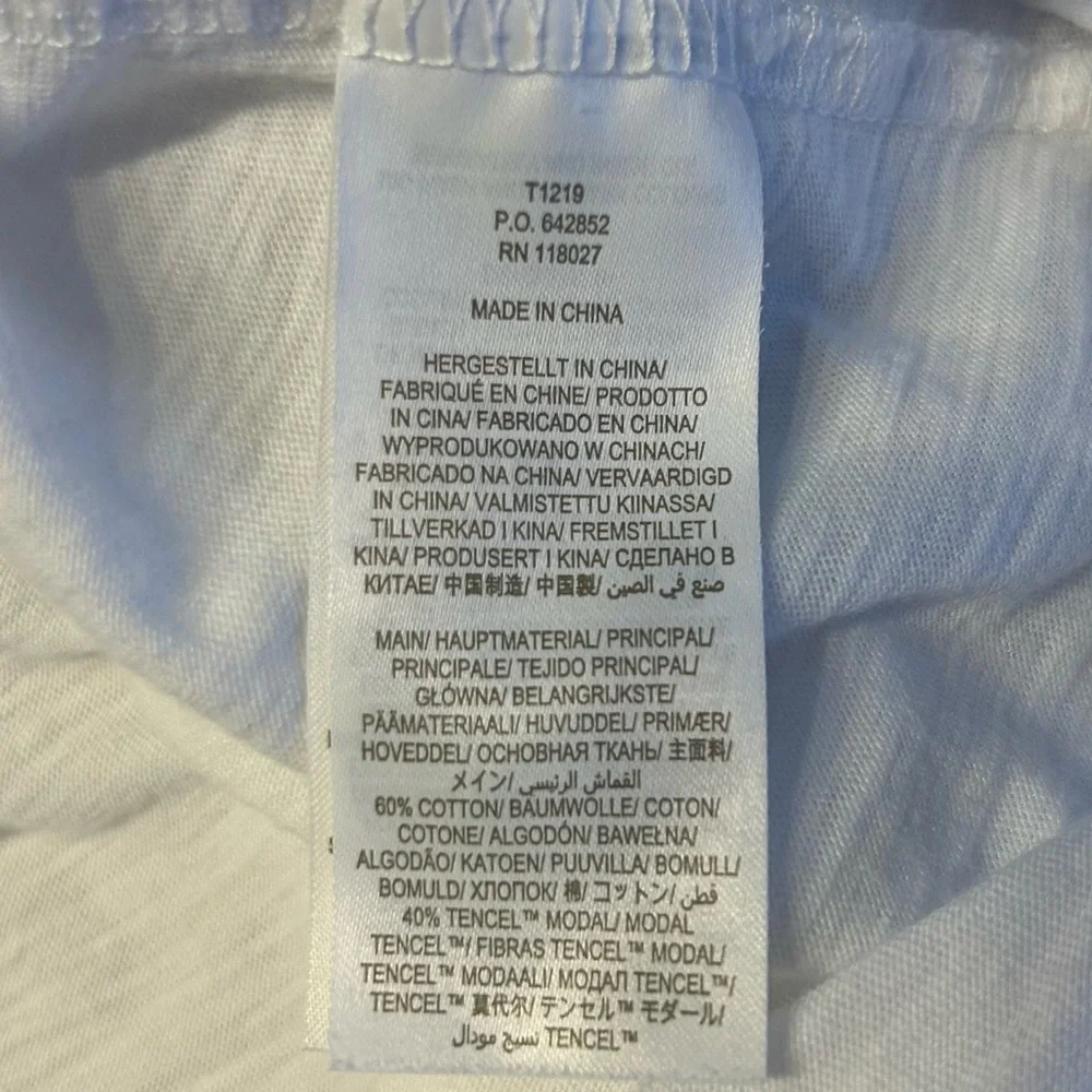 Boden White Eyelet Lace Notch Neck Crochet Trim Top, Size 12 - Picture 11 of 12